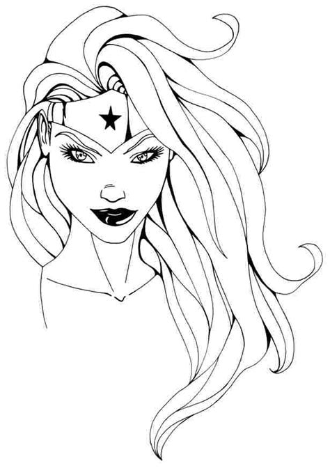 Coloring Page Wonder Woman 74653 Superheroes Printable Coloring Pages