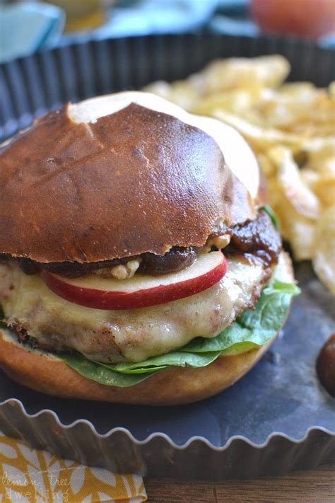 These Cheddar Apple Turkey Burgers Are Grilled To Perfection And Topped