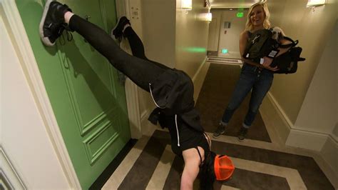 Paige Twerks Upside Down On A Hotel Door E News