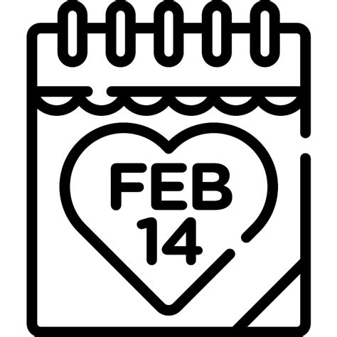 Valentines Day Calendar Vector Svg Icon Svg Repo