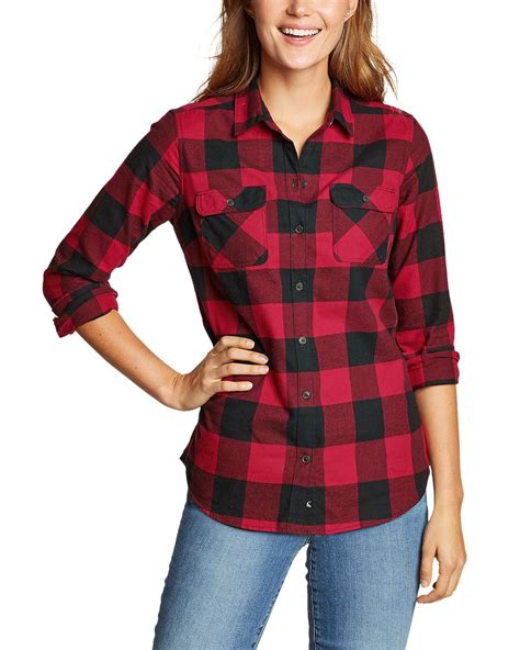 Women's Stine's Favorite Flannel Shirt - Classic in 2021 | Womens flannel shirt, Red flannel ...