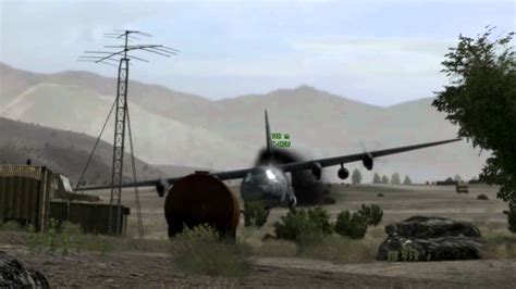I could only imagine the shock. ArmA 2 Operation Arrowhead Survivable C130 crash belly ...