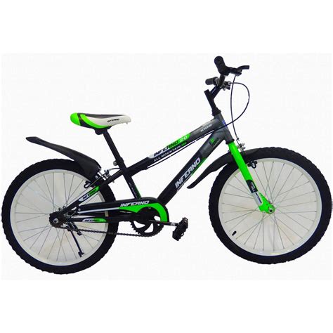 Bicicleta Infantil Para Niño Rodada 20 Verde Negro Verde