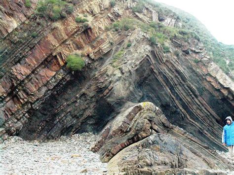Geological Folds Rock Structure Formed By Ductile