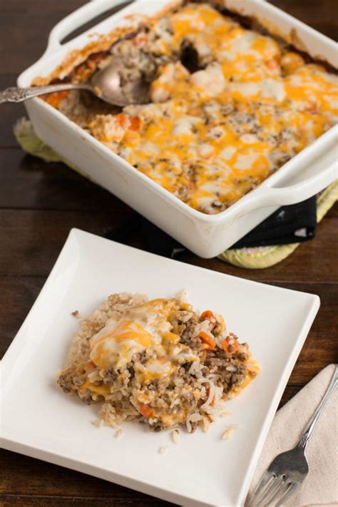 Brenda rowland's chicken and rice casserolerecipes worth repeating. Busy Day Cheesy Beef and Rice Casserole | FaveSouthernRecipes.com