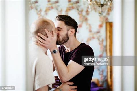 Bearded Gay Men Kissing Stock Fotos Und Bilder Getty Images