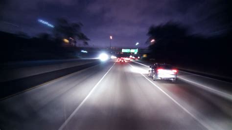 Nighttime La Highway Driving Timelapse Stock Video Footage 0023 Sbv