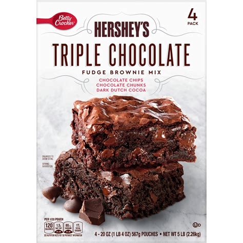 Betty Crocker Hersheys Fudge Brownie Mix Triple Chocolate 226kg