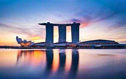Singapore Bay Wallpapers Marina Places 4k 1007