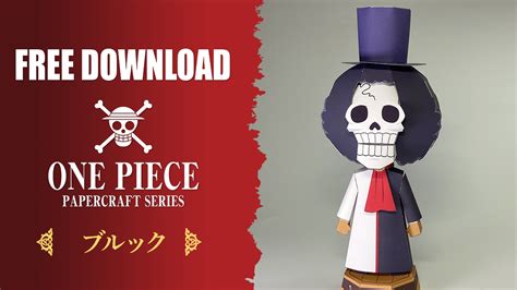 One Piece Brook Papercraft Toys By June Paper Holes