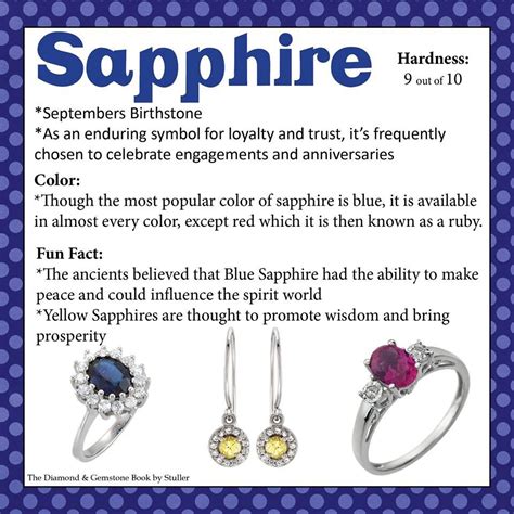 Sapphire Gem Gemstone Jewelry Facts Everyday Jewelry Fine Jewelry