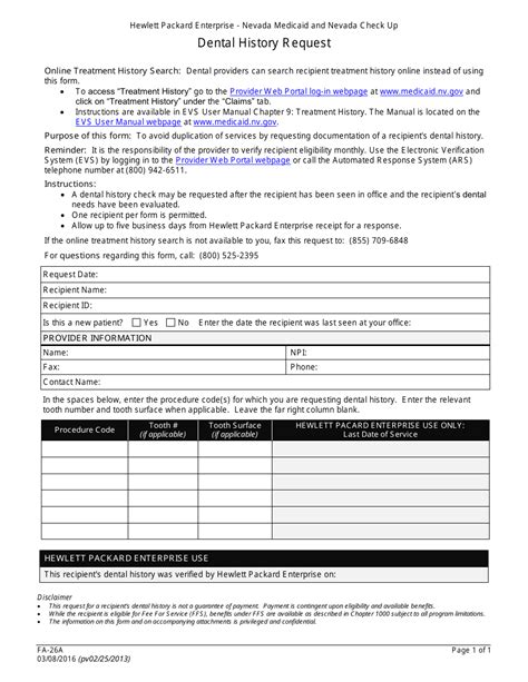 Form Fa 26a Fill Out Sign Online And Download Fillable Pdf Nevada