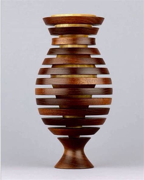 Double Vase Wood Vase Wood Lathe Wood Turning Projects
