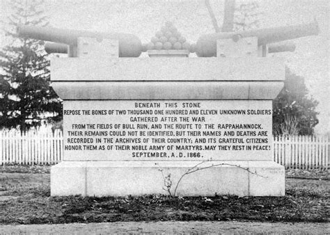 Civil War Unknowns Monument Arlington National Cemetery 1866