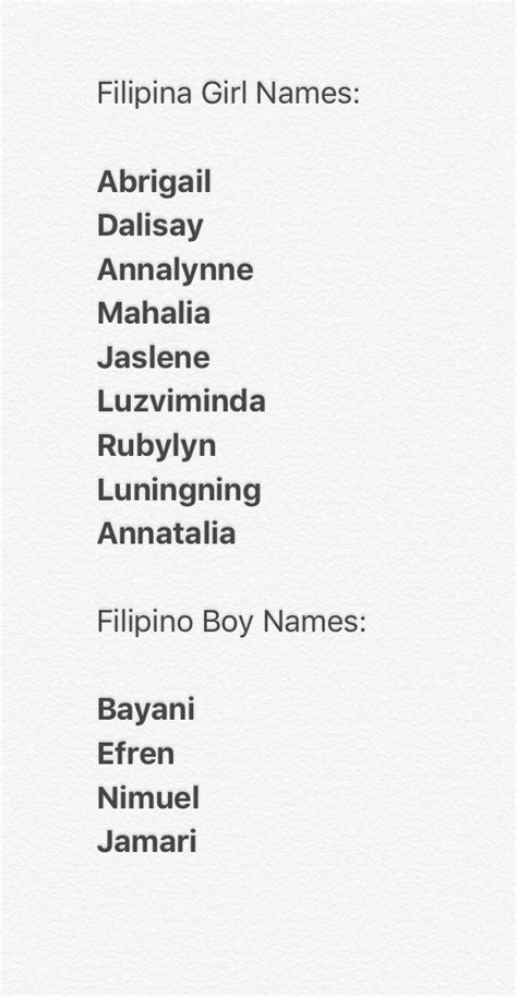 20 Pretty Filipino Names Youtube Photos