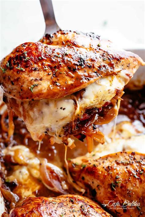 Cover and bake for 60 minutes. French Onion Stuffed Chicken Casserole - Cravings Happen