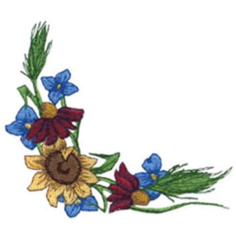 My wildflower embroidery pattern is one of my most popular designs. Wildflower Corner Embroidery Designs, Machine Embroidery ...