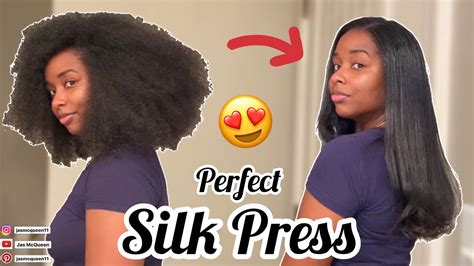 How I Get The Perfect Diy Silk Press On Thick Natural Hair At Home