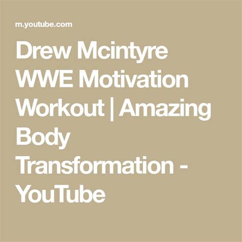 Drew Mcintyre Wwe Motivation Workout Amazing Body Transformation