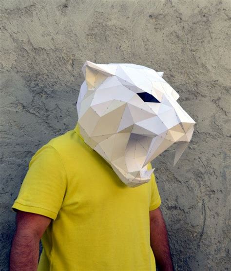 Make Your Own Sabertooth Tiger Mask Papercraft Sabertooth