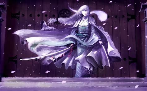 Samurai Girl Anime Wallpapers And Images Wallpapers Pictures Photos