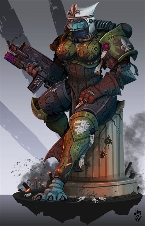 Abhuman Scaly Sister Of The Scouring Flames In 2023 Warhammer 40k