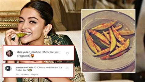 Deepika Padukone Shares Her Love For Raw Mangoes Fans Ask Are You Pregnant Bollywood Bubble