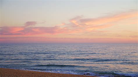 Download Calm Beach Sunset Nature 1920x1080 Wallpaper Full Hd Hdtv
