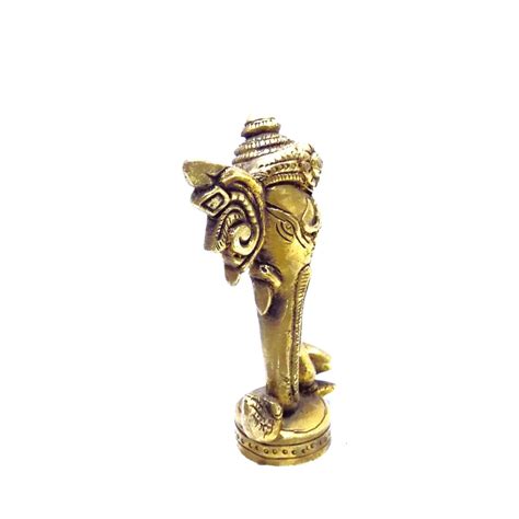 Brass Ganesh Statue Brass Abstract Ganesha Idollord Ganesh Etsy