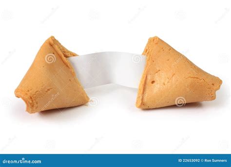 Fortune Cookie Opened Stock Photo Image Of Surprise 22653092