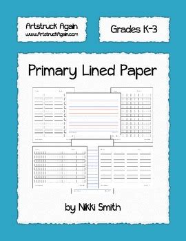 Primary paper is a biannual print magazine. Primary Lined Paper by My Natural Element | Teachers Pay Teachers