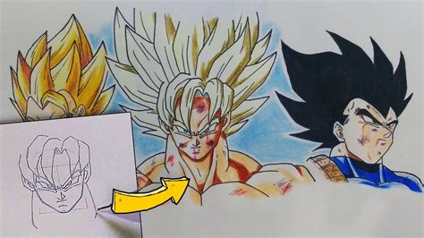 Please see the drawing tutorial in the video below. How to draw Dragon Ball Z characters - Very Easy Tutorial ...