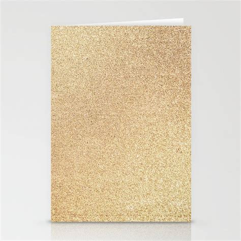 Sparkling Gold Glitter Stationery Cards By Newburyboutique Society6