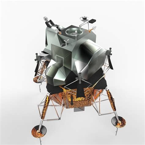 Apollo Lunar Module Spacecraft 3d Model Max Obj 3ds C4d Lwo Lw