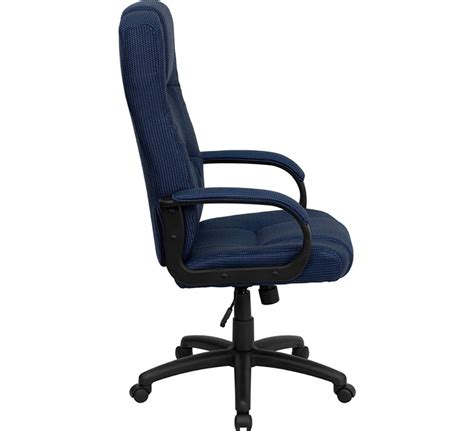 Ideally, your office chair should allow you to sit comfortably with your back supported. Ergonomic Home High Back Navy Blue Fabric Executive Swivel ...