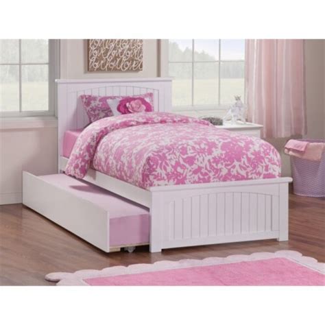 Bowery Hill Twin Xl Platform Bed With Trundle In White 1 Harris Teeter
