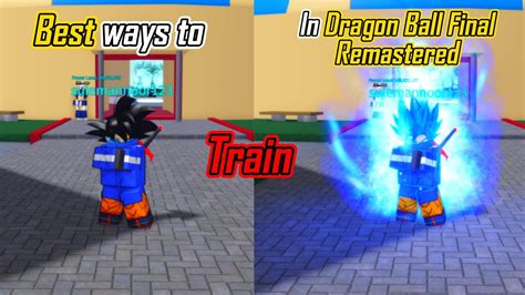 Ways To Train In Dragon Ball Final Remastered Roblox Youtube