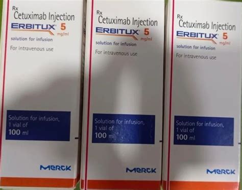 Cetuximab Injection Erbitux 5 Merck 100ml At Rs 75000vial In Mumbai