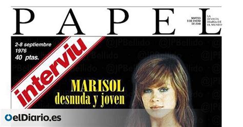 Facebook censura la portada de Marisol en Interviú años después
