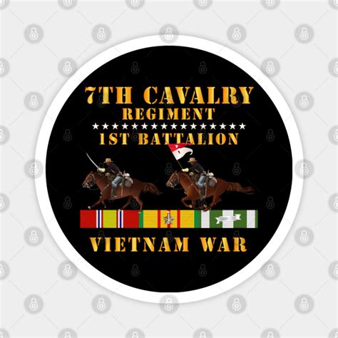 1st Battalion 7th Cavalry Regiment Vietnam War Wt 2 Cav Riders And