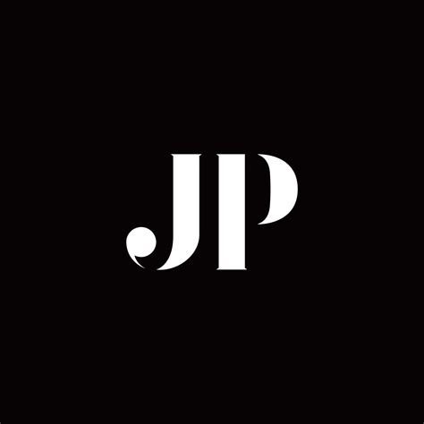 Jp Logo Letter Initial Logo Designs Template 2767779 Vector Art At Vecteezy