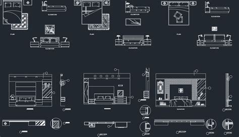 Bedroom Cad Block And Typical Drawing