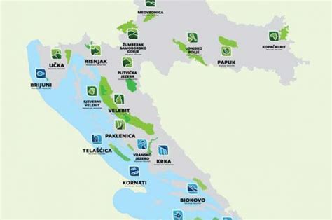 √ Map Krka National Park Croatia