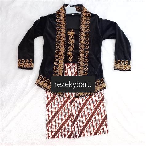 stelan kebaya anak bludru/baju adat jawa anak | Lazada Indonesia
