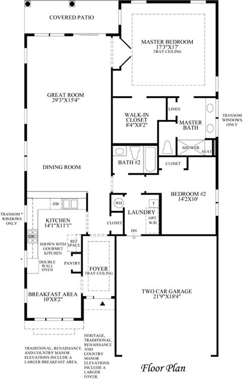 Toll Brothers Floor Plan Floor Plans Pantry Wall Toll Brothers