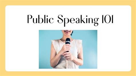 Public Speaking 101 Secrets You Can Use