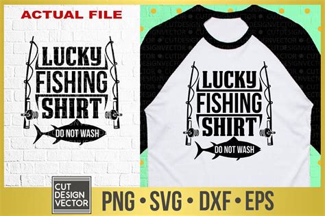 Lucky Fishing Shirt Svg
