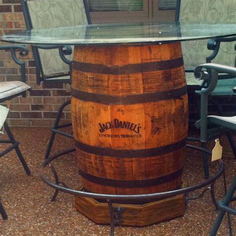 Each table is unique, no two are alike. Jack Daniels barrel made into table. Thanks@Lesley Worsham ...