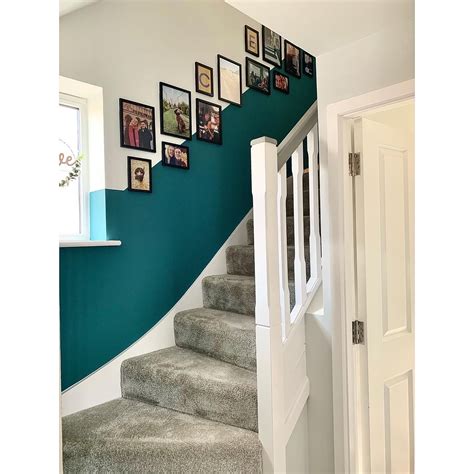 Half Wall Painted Stairs House Staircase Gallery Wall Staircase