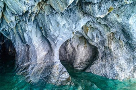 Marble Caves Of Lake General Carrera Chile Stock Photo By